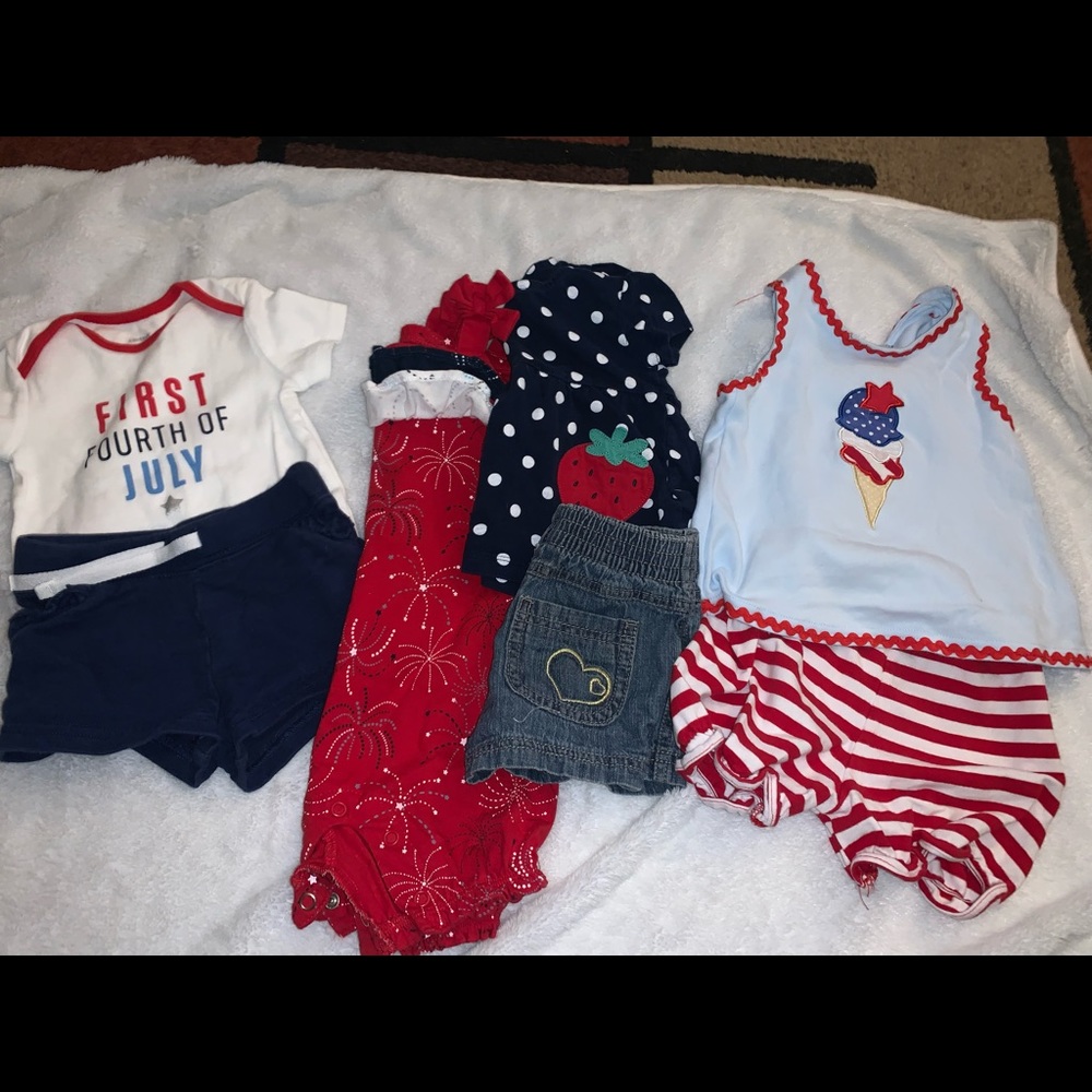 4th of July Outfits, 12 Month Girls Summer